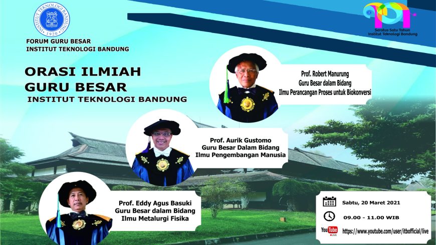 Orasi Ilmiah Guru Besar ITB Prof. Robert Manurung, Prof. Aurik Gustomo, dan Prof. Eddy Agus Basuki