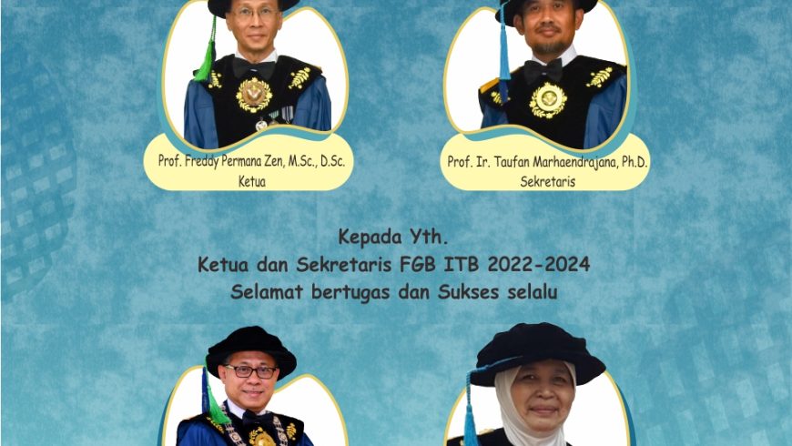 Ketua dan Sekretaris FGB ITB periode 2019-2022 dan 2022-2024