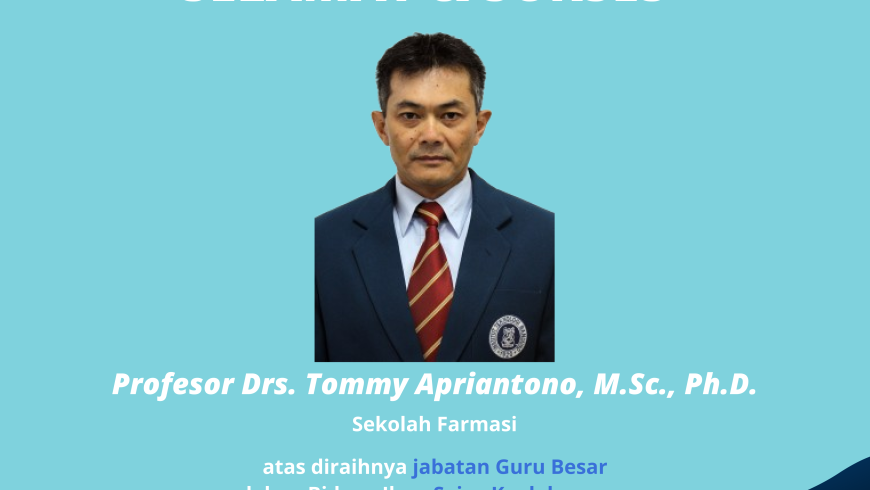 Selamat dan Sukses Prof. Drs. Tommy Apriantono, M.Sc., Ph.D.