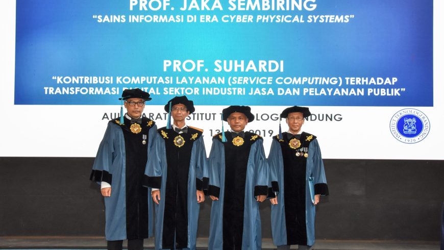 Orasi Ilmiah Guru Besar ITB Prof. Jaka Sembiring dan Prof. Suhardi