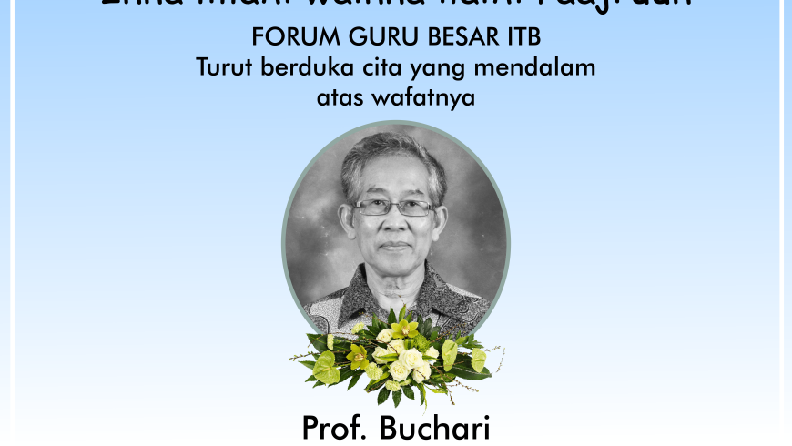 Berita Duka – Prof. Buchari